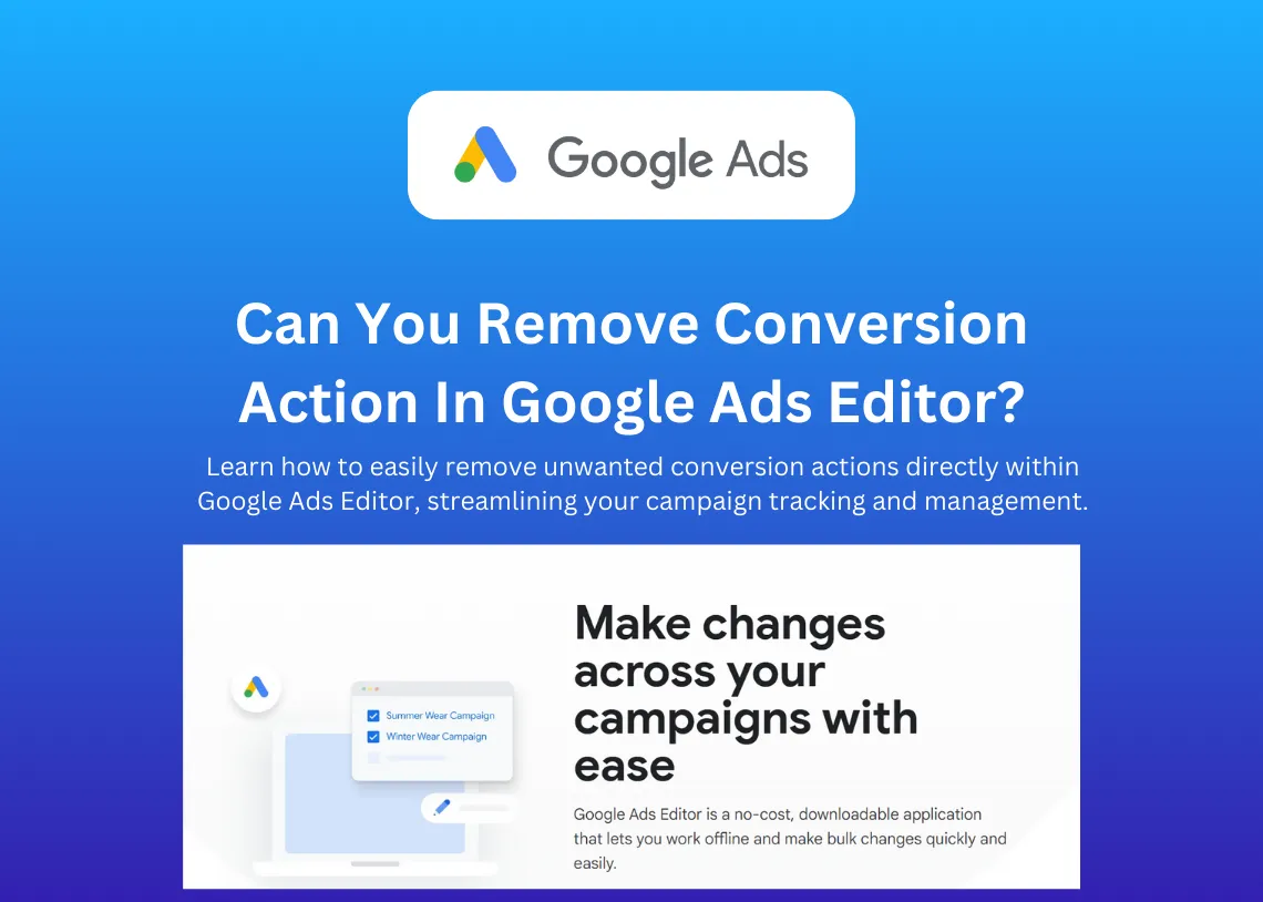 Can You Remove Conversion Action In Google Ads Editor