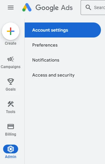 Go to Admin -_ Account Settings from the left side menu