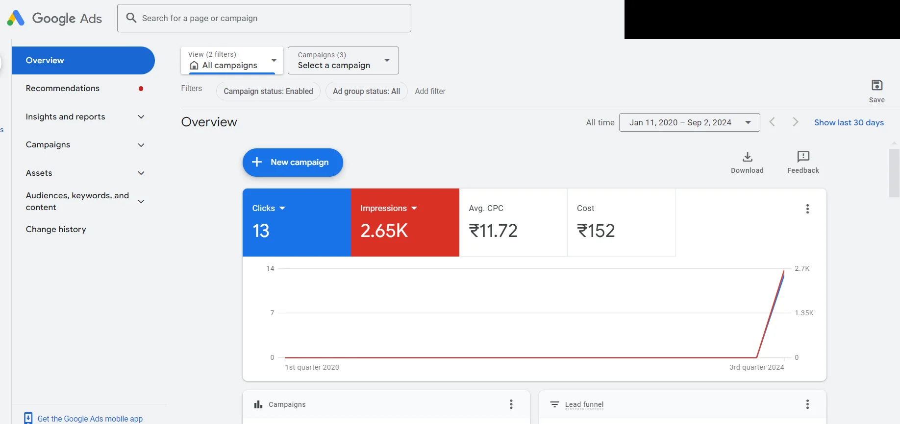 login to google ads dashboard