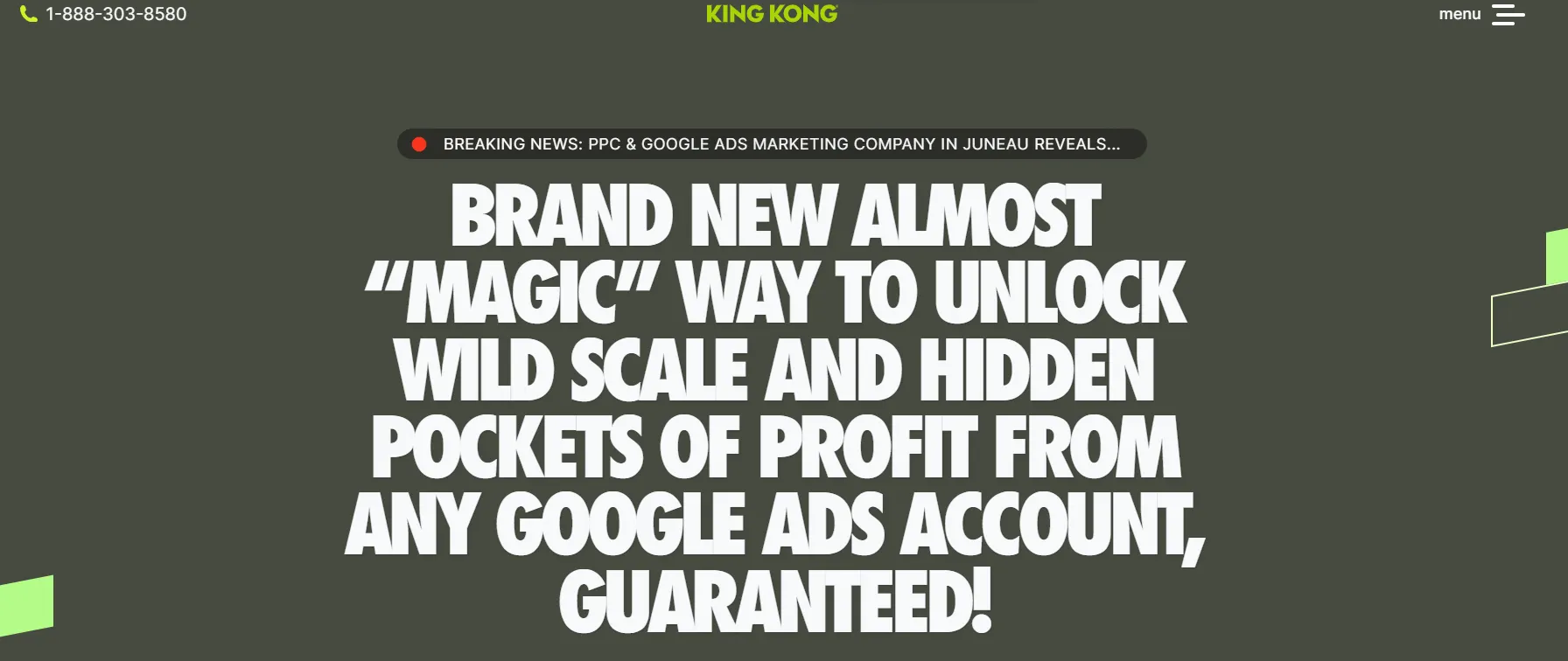 top google ads agency in juneau - king kong